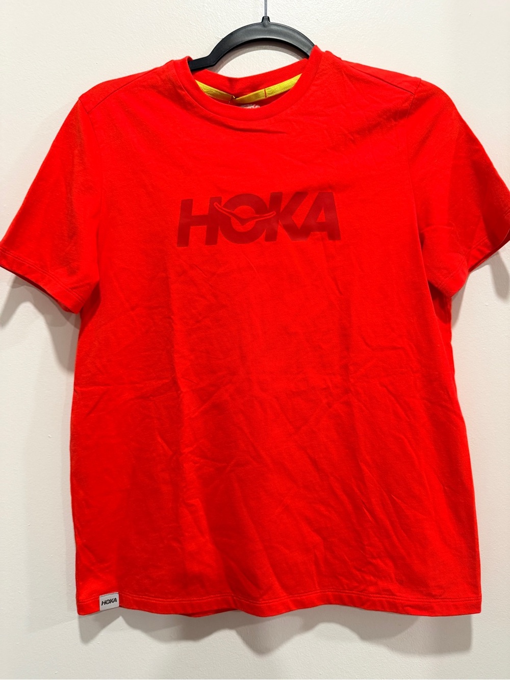 Hoka Kids Red Short Sleeve Logo Tee